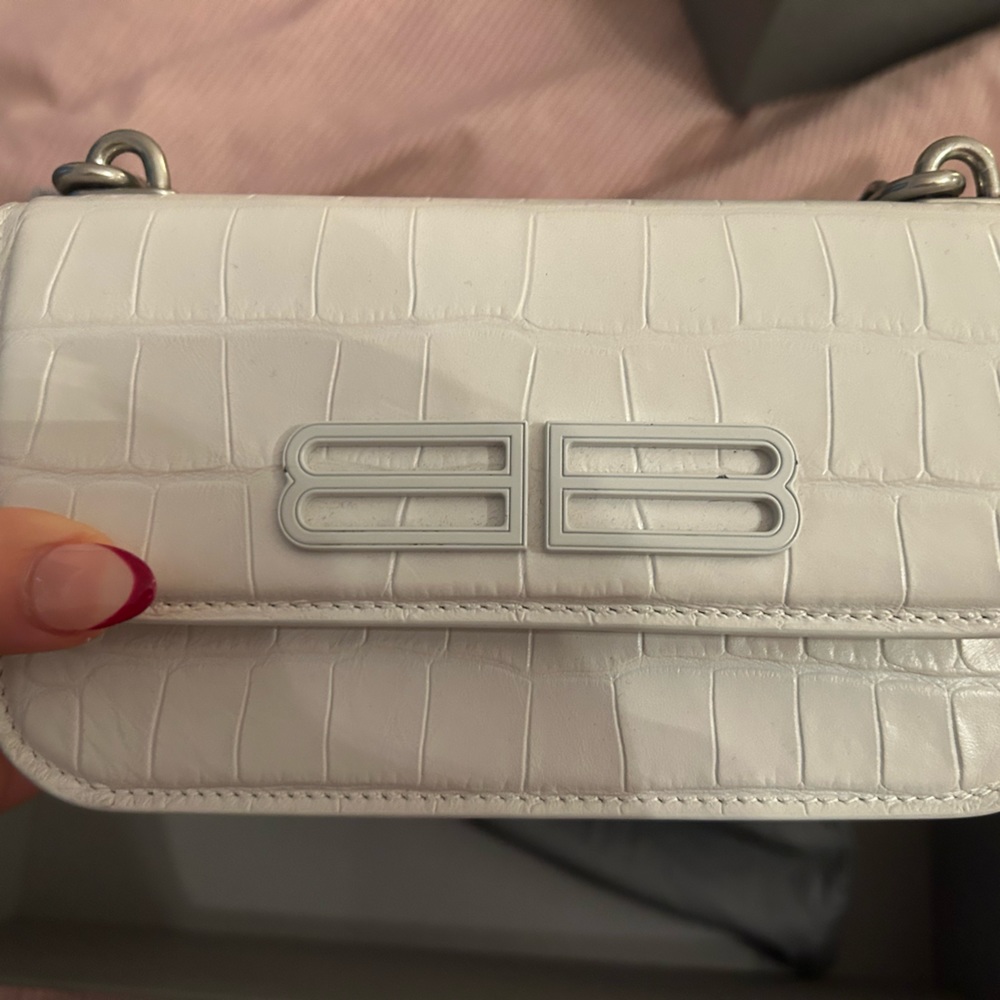 BALENCIAGA White crossbody bag (can be a shoulder bag)